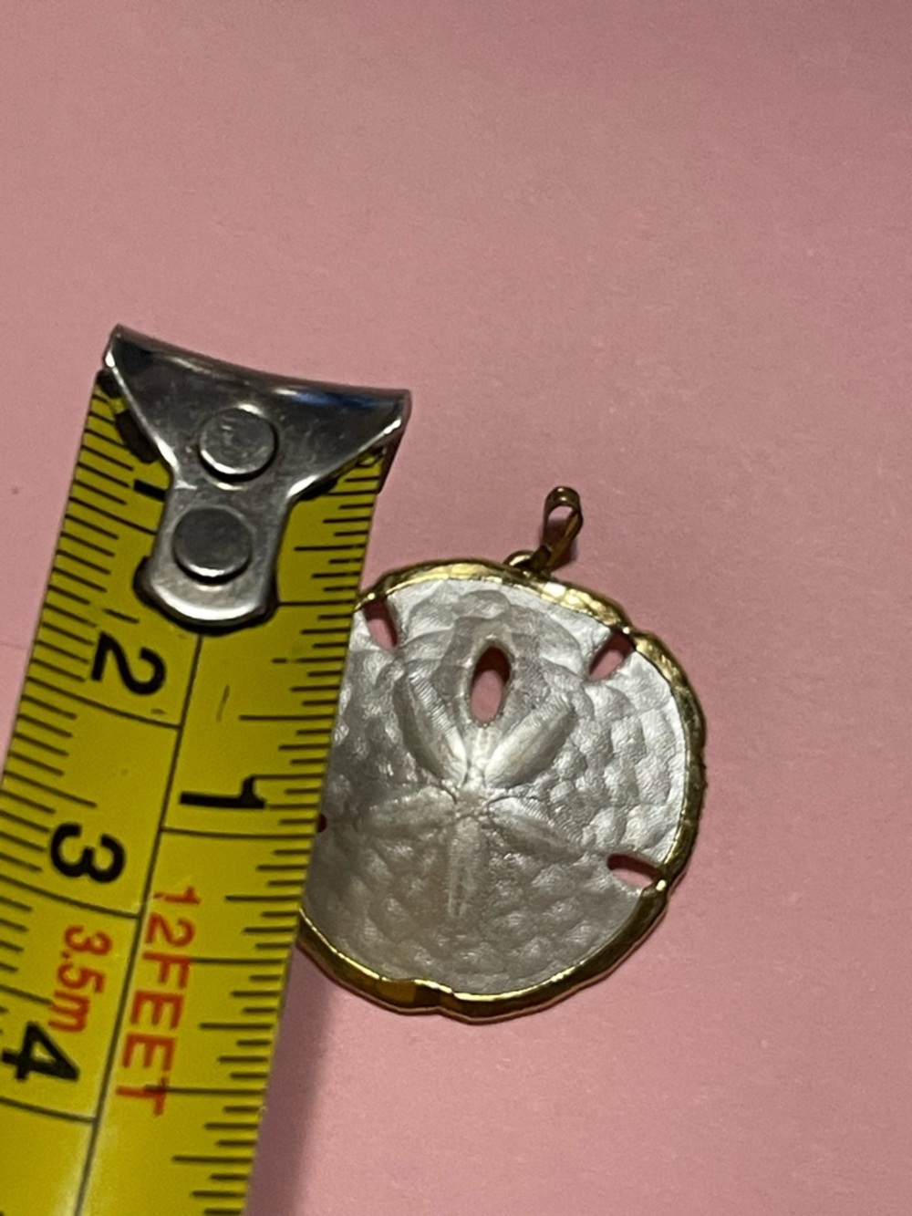 Vintage Sand Dollar Pendant - Picture 2 of 3